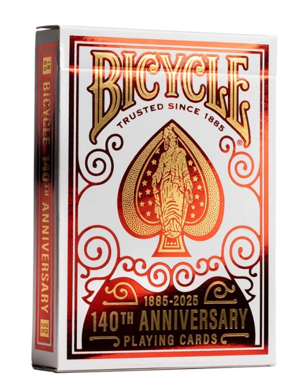 Bicycle 140th Anniversary Playing Cards - White & Metallic Copper